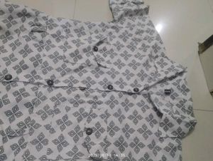 Patterned Shirt Dress