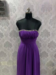 Purple Embellished Gown