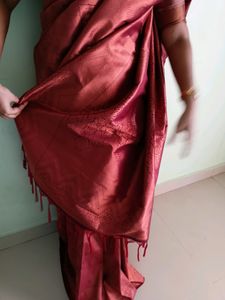 New Maroon Silk Saree