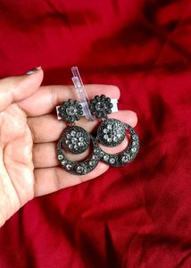 Oxidised Earring