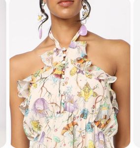 Classic Floral Halter Dress