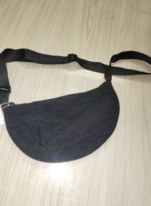 Black half moon side Bag