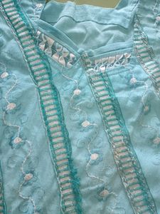 Sky Blue Kurti For Women