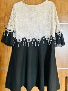 Black &amp; White Colour Tunic Or One Pice