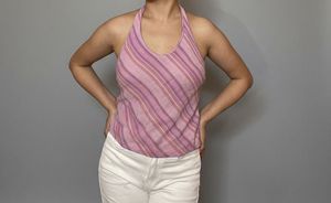 Striped Halter Top