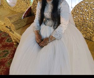Full Diamond Work Christian Style Gown