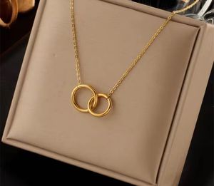 Double Ring Chain Necklace