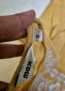 Yellow Kurta With Pocket