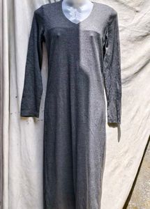 I. Elegant Grey Midi Dress