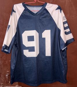Blue & White Jersey #91