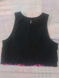 Tribal Print Crop Top