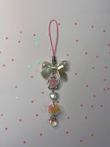 🩷 Handmade Pink & Peach Charm for Phone & Bags ✨