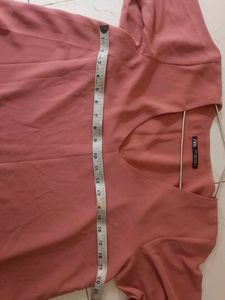 Zara Pink V-Neck Top