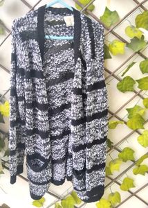 Striped Knit Cardigan