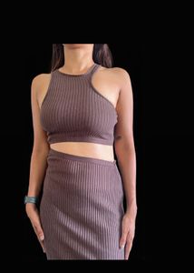 Zara Ribbed Cutout Dress