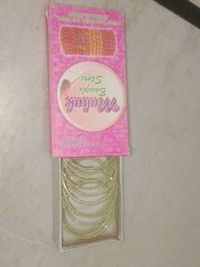 Pretty Velvet Light Green Bangles..