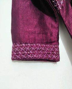 Purple Alia Cut Anarkali💜(3pcs set)