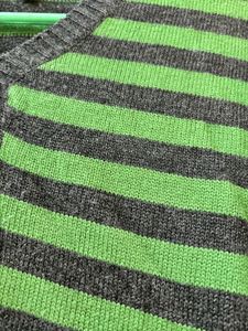 Bottle Green Striped Sweater