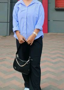 Blue Striped Button Down