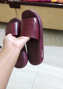 Burgundy Colour Flip Flops