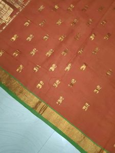 Simple Pure Kanchi Pattu Saree 🧡