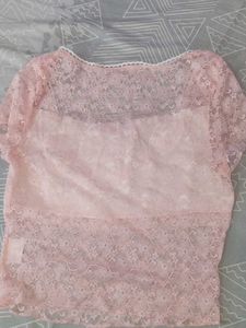 Lace Pink Top