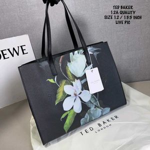 TED BAKER PAPICON LARGE FLORAL PRINT TOTE BAG