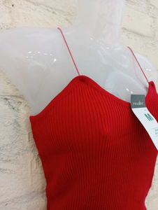 Blood Red Strapy Top