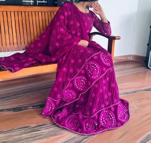 Magenta Heavy gown