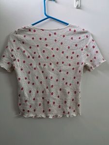 VERO MODA Ruched Polka Dots Top