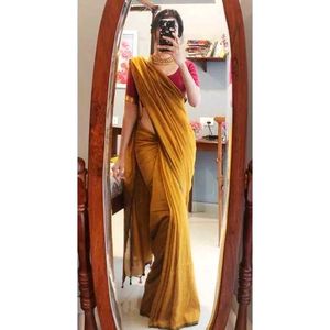 Mustard Saree