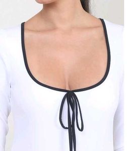 Full Sleeves Neck Tie up Sleeve Top