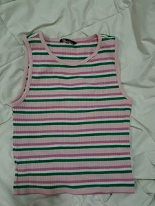 Striped Sleeveless Top