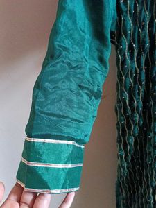 Green Embellished Kurti Used Only Ones