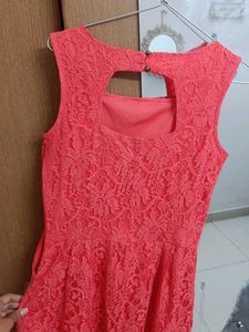 Coral Lace Dress