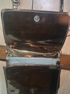 Metallic Copper Sling Bag