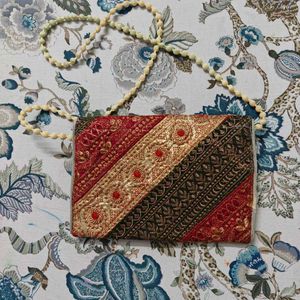 Vintage Embroidered Coin Purse