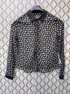 New With Tag Korean Crop Star Bow Shirt
