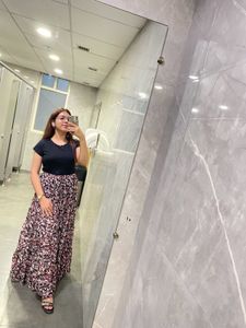 Long Floral Skirt
