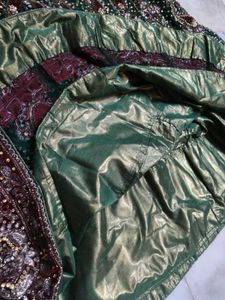 Green 💚 Lehenga Choli Fully Diamond Work