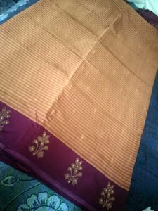 Double Colour Rashme Saree