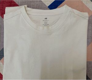 H&M White Casual T-Shirt