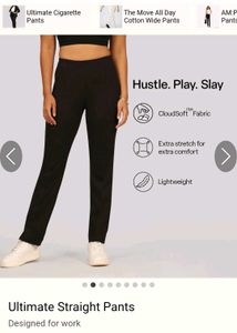 Black Straight Leg Pants by bliss club