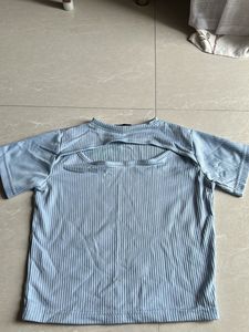 Sky blue Cut Out Top