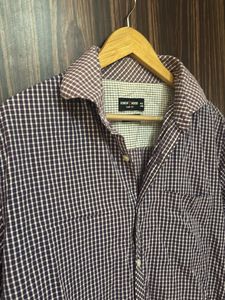 Lavender Check Shirt Men 💜