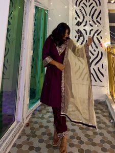 Elegant Maroon Kurta Set
