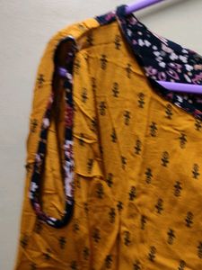 Floral Print Mustard Tunic