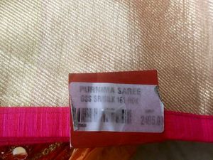 Pink &amp; Gold Saree