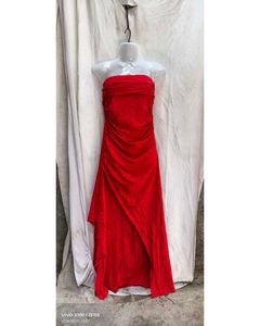 Red Strapless Dress