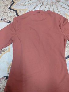 Pink Cut Out Crepe Top